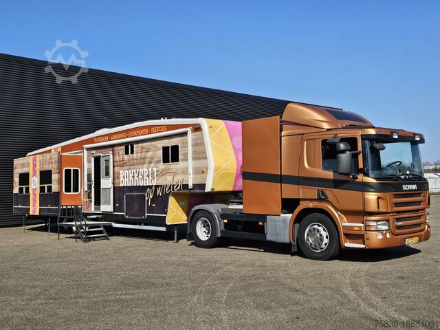 Koffer Scania P 280 + trailer - 2 X SLIDE OUT / CAMPER / WOHN...