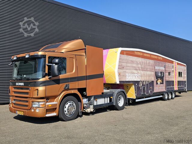 Koffer Scania P 280 + trailer - 2 X SLIDE OUT / CAMPER / WOHN...