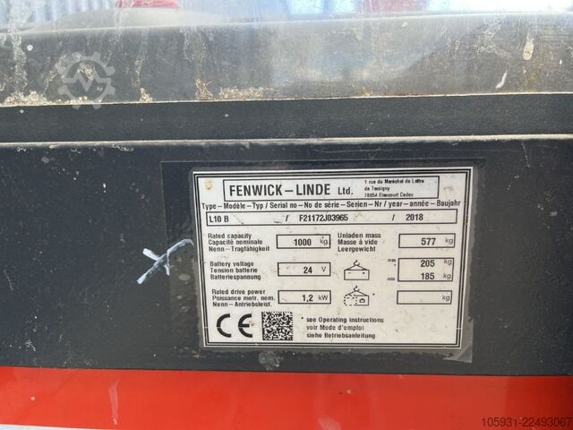Ručně vedený zakladač Linde L10B