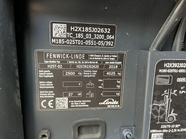 LPG vysokozdvižné vozíky Linde H25T-02