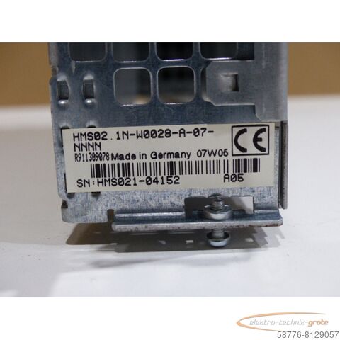 Εξάρτημα Rexroth Rexroth HMS02.1N-W0028-A-07-NNNN MNR: R911309078