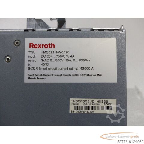 Rexroth bileşeni Rexroth HMS02.1N-W0028-A-07-NNNN MNR: R911309078