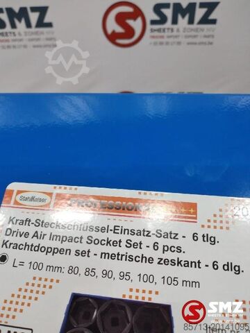 Gereedschap Krachtdop 80-105mm Diversen Set Krachtdoppen  80-105mm