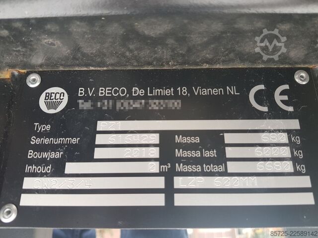 Widły paletowe Beco PZ1 palletbord