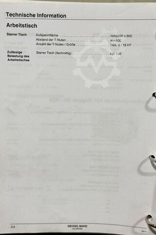 Machining centar sa 5 osovina Deckel Maho DMF 220 linear