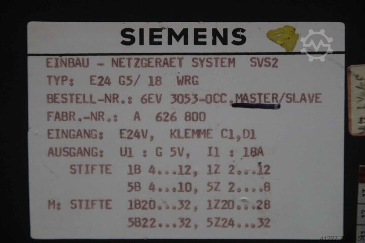 Unitate de alimentare SVS2 Siemens E24 G5/ 18 WRG  6EV 3053-OCC