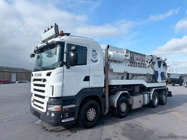 Φορτηγό δεξαμενή κενού SCANIA R470 8x2*6 Hvidtved Larsen RECycler 414