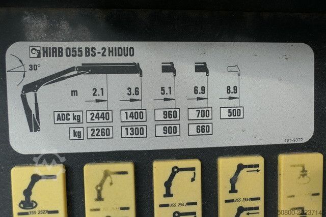 Autoutilitară basculantă trilaterală MAN 8.220 TGL BB, Hiab 055 BS-2, Greifer, AHK, Funk