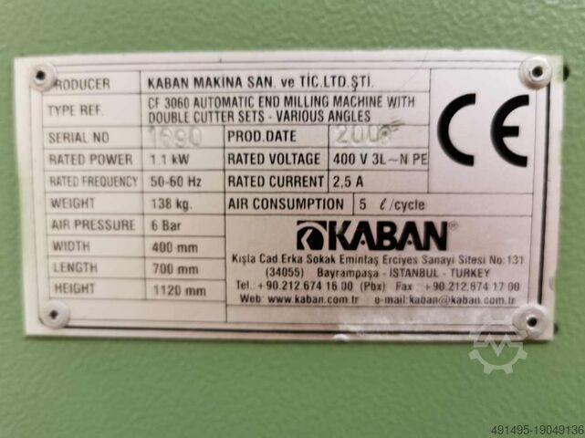 Palenfreesmachine KABAN CF 3060