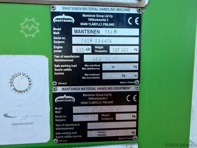 Rupsgraafmachine Mantsinen 160 R