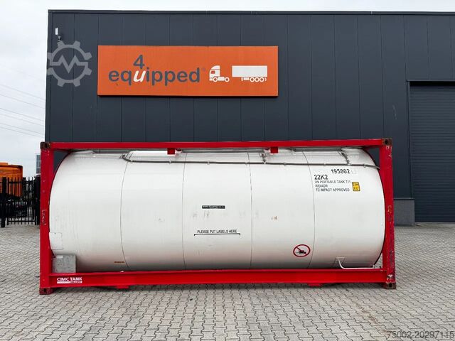 Tenk Welfit Oddy 20FT ISO, 24.990L / 1-COMP / 3 BAFFELS / T11 / ...