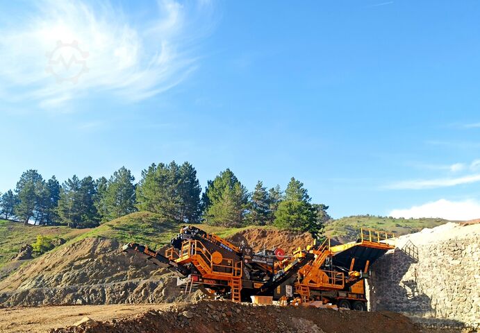 Equipo de trituración/planta de trituración móvil FABO Mobile Crushing Plant Mobile Impact Crusher PRO-90