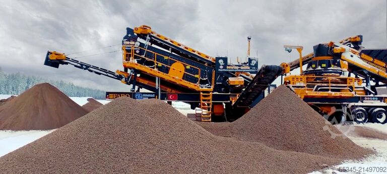 Brechanlage/Mobile Brechanlage FABO Mobile Crushing Plant Mobile Vertical Impact Crushing Plant
