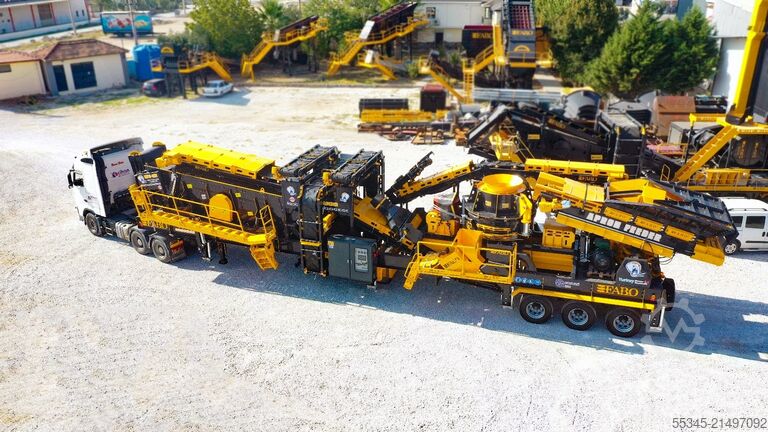 Brechanlage/Mobile Brechanlage FABO Mobile Crushing Plant Mobile Vertical Impact Crushing Plant