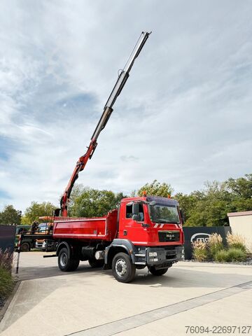 Grúa montada en camión MAN TGM 18.290 4x4 Kipper KRAN 14m FUNK AHK