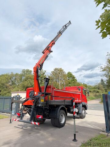 Grúa montada en camión MAN TGM 18.290 4x4 Kipper KRAN 14m FUNK AHK