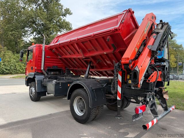 Camión volquete MAN TGM 18.290 4x4 Kipper KRAN 14m FUNK AHK