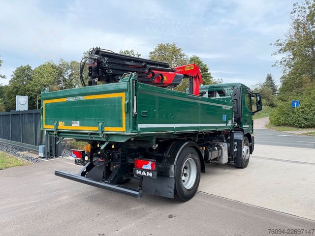 Camión volquete MAN TGM 18.320 4x2 Kipper KRAN 15m FUNK AHK