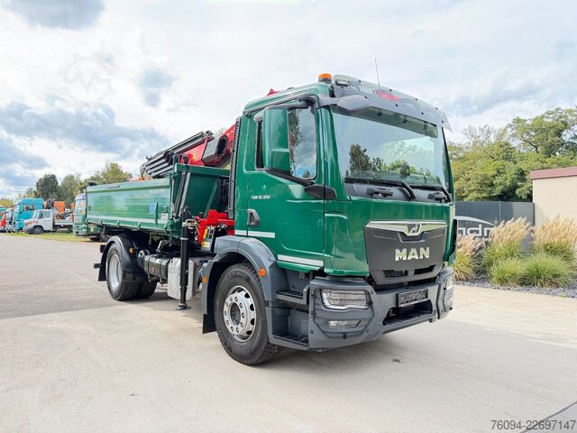 Camión volquete MAN TGM 18.320 4x2 Kipper KRAN 15m FUNK AHK