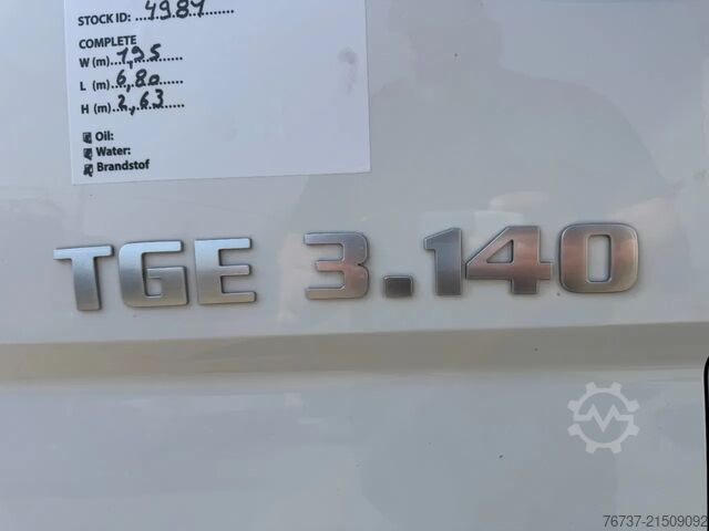 Bestelwagen MAN TGE 3.140 **EURO 6-BELGIAN ORIGINE**
