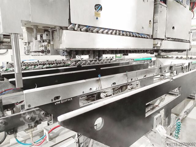 CNC Flexible through-feed DRILLING LINE MORBIDELLI + MAHROS (SCM Group) Author 924 + Runner