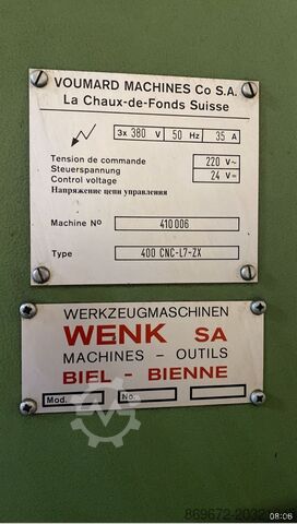 Rectifieuse pour intérieurs et faces VOUMARD 400 CNC