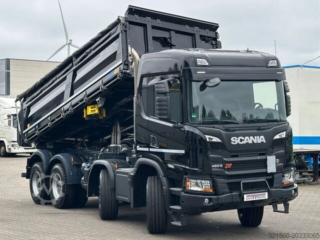 3-Seiten-Kipper Scania G460 XT Super 8x4 Meiller 3 Side Tipper / Damag...