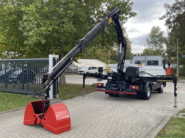 Grua montada em camião mercedes-benz Atego 1224 Dreiseitenkipper Kran Greifer *Klima*