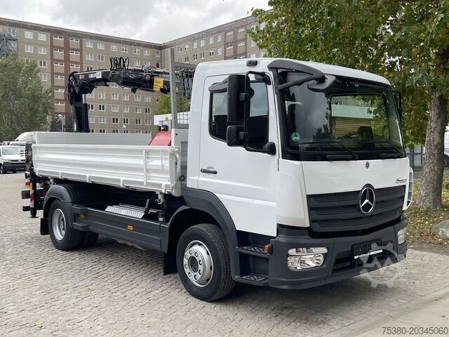 Camion basculante trilateral mercedes-benz Atego 1224 Dreiseitenkipper Kran Greifer *Klima*