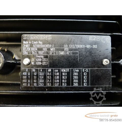 Unidade de controlo Siemens Brinkmann  Motor mit  Drehstrommotor + Steuerung