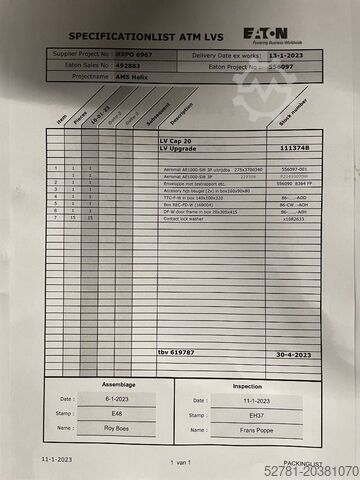 Machine de chantier Mitsubishi Circuit breaker 1000A - AE1000-SW 3P - DPX-12648