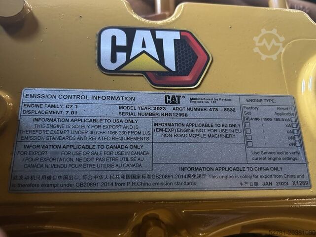 Aggregat Caterpillar DE200GC - 200 kVA Stand-by Generator - DPX-18211