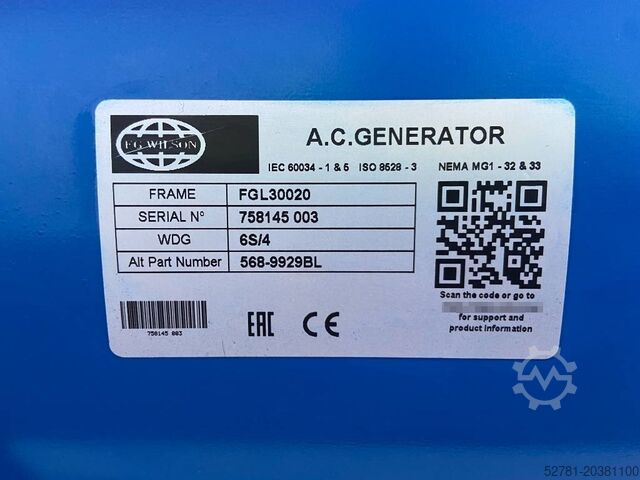 Agrégat FG Wilson P88-3 - 88 kVA Open Genset - DPX-16007-O