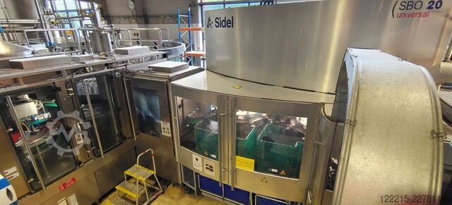 SIDEL SBO 20 Universal Combi, linea di imbottigliamento Krones per PET (monouso) (2005) SIDEL Abfülllinie für PET (Einweg)