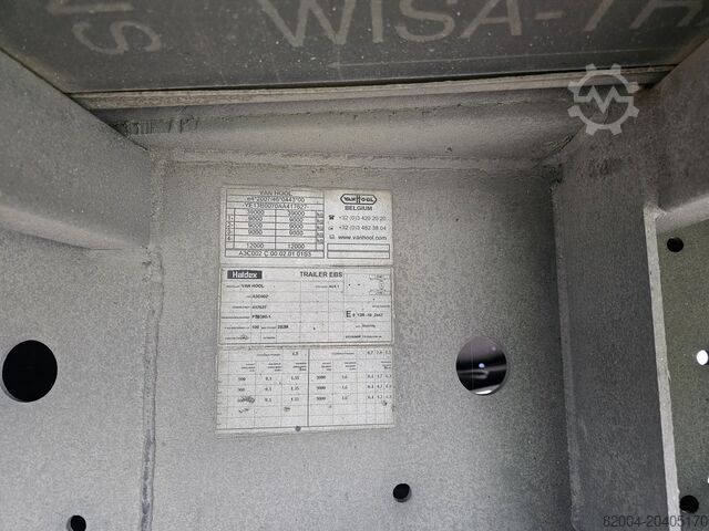 2012 VAN HOOL 3B0072 | VERZINKT STALEN CHASSIS | ALU VELGEN | BPW SCHIJFREM | TUV APK/ 11-10-2025. VAN HOOL 3B0072 | GALVANISED STEEL CHASSIS | ALU RIMS |B...