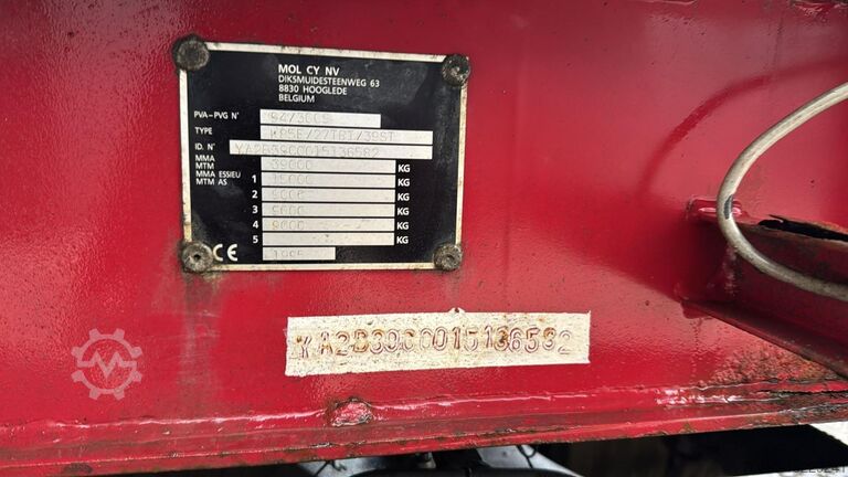 Benne MOL K85F/27TRI/39ST (DRUM BRAKES / TIPPER AND CHASS...