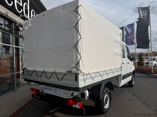 Curtain sider van MERCEDES-BENZ Sprinter 314 CDI 4x4 DoKa 3665 Klima AHK