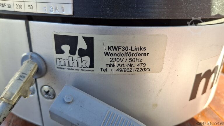 Vibratory feeder, bowl feeder MHK KWF 30