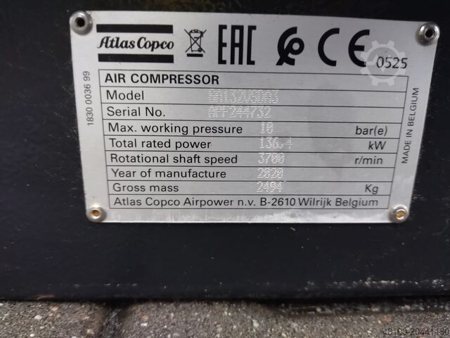 Skruekompressor, s016101 Atlas Copco GA132VSD