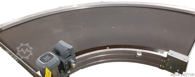 Transportband met bocht Linker band met bocht Transnorm TS1600-140 FH2 90°-1400-1200 IR2500