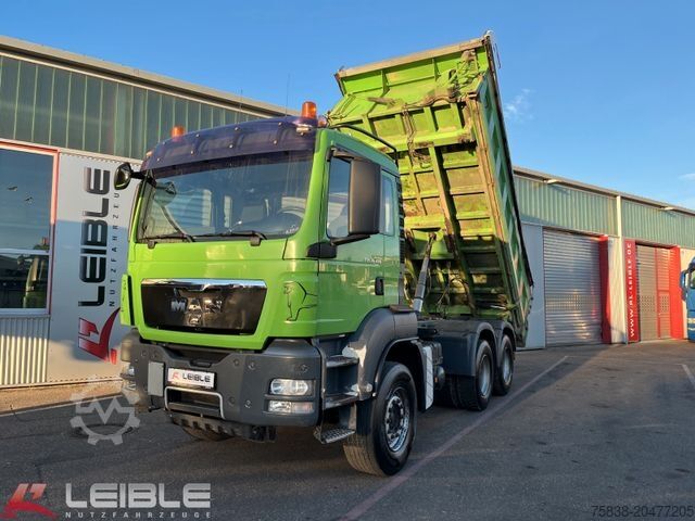 Tipper truck MAN TGS 26.480 6x4BB*Bordmatik*Retarder*elekt. Plane