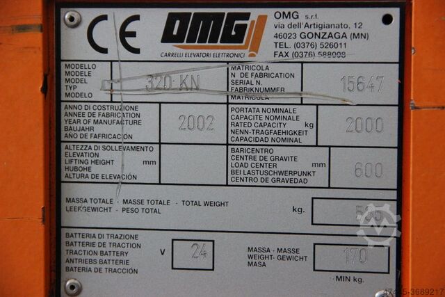 Paletový vozík OMG 320KN