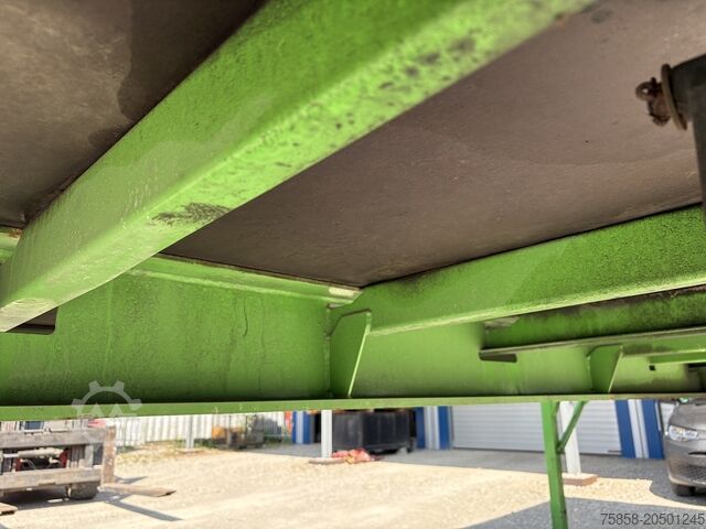 Swap body with flatbed Krone Baustoff 7,45 Multilockrahmen Türen
