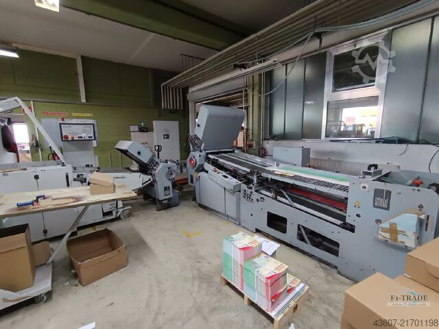 Máquina de plegado con hebilla redonda para pilas. Heidelberg Stahlfolder TD 66/6-4-4