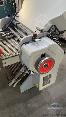 Máquina de plegado con hebilla redonda para pilas. Heidelberg Stahlfolder TD 66/6-4-4
