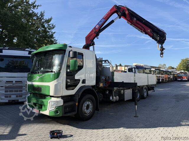 Grue montée sur camion Volvo FE320 6X2 HMF 1620 K5 bis 18.50 Meter