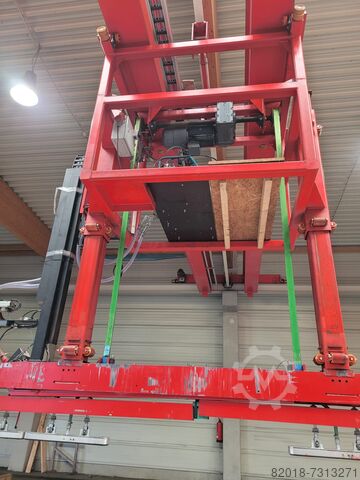 Vakuumski sistem slaganja, gantrija dizalica KAISER SBTE-F100-750/3.000, Hallenkran, Kran