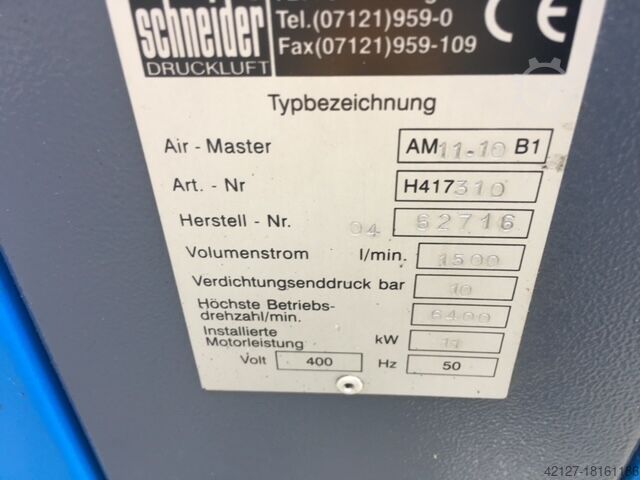 Schroefcompressor Schneider Druckluft AM 11 - 10 B1