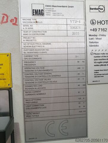 Vertikal aufgereiht EMAG VT2-4