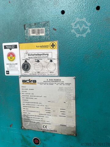 Hydrauliczna nożyca gilotynowa Adira GHS-0630